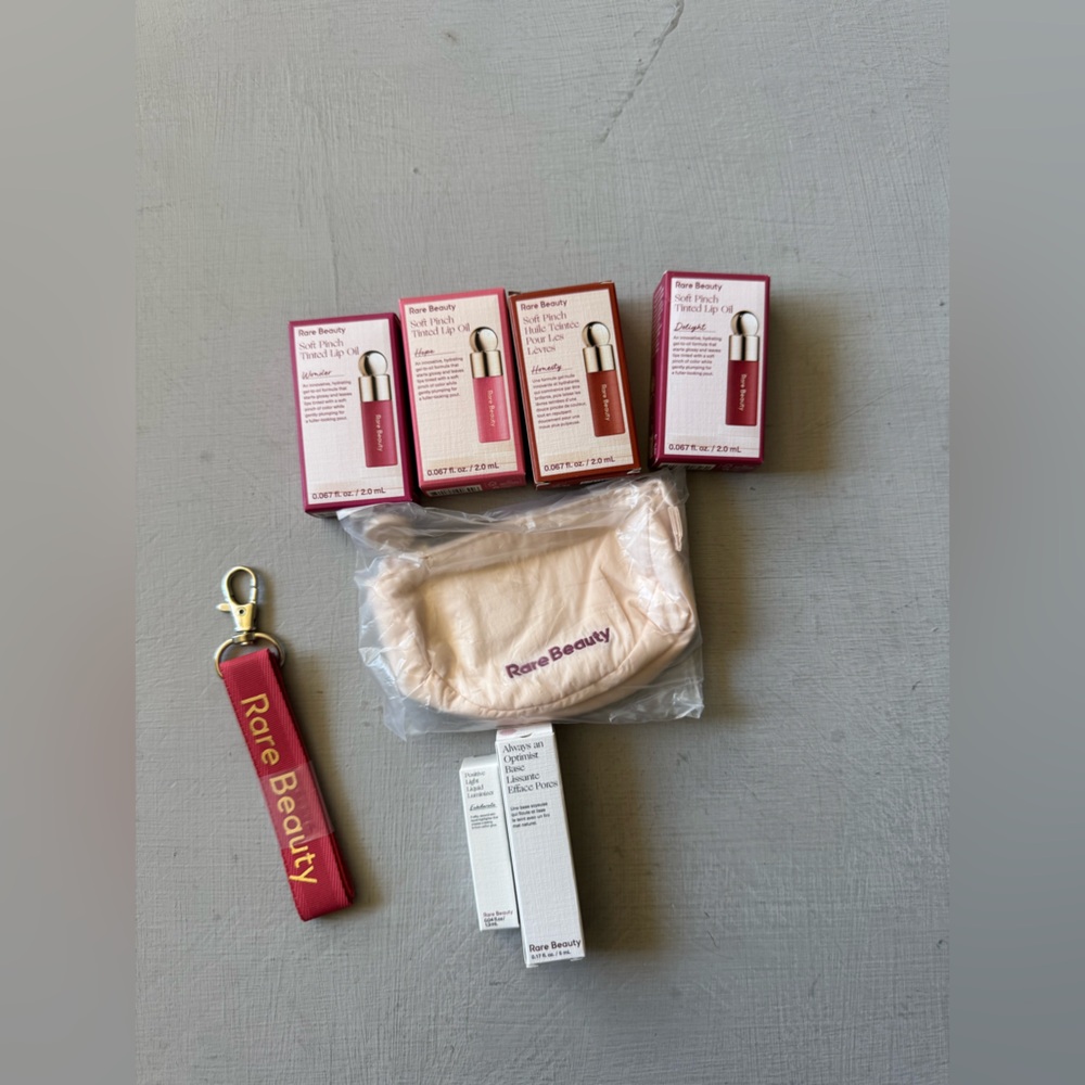 NW Rare Beauty by Selena Gomez x4 Mini Soft Pinch Tinted Lip Oil Stain Bundle